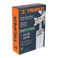 Pistola Compacta Para Retoques Vaso De Aluminio 50 Psi - Truper
