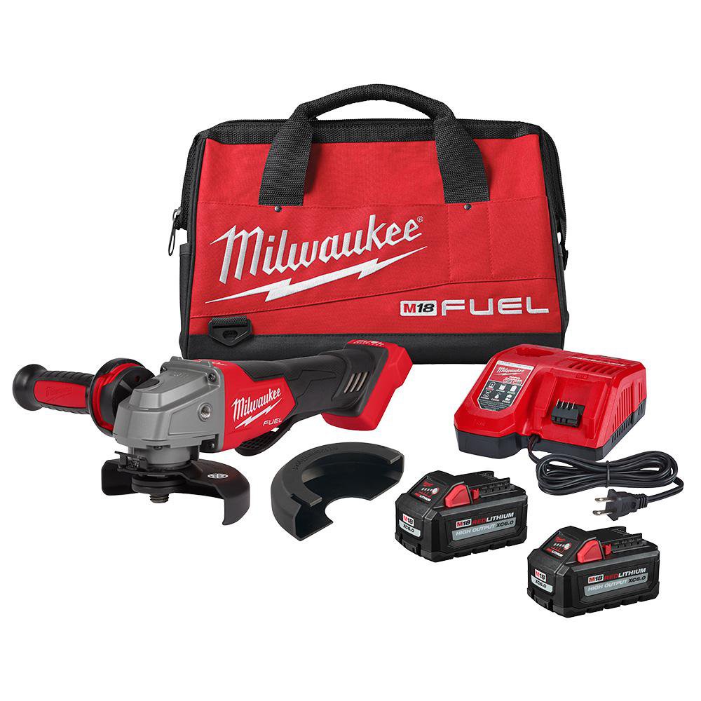 Kit Esmeriladora Angular con Freno M18 Fuel 4.5-5 Plg 18 V Kit Amoladora con Freno de Velo…