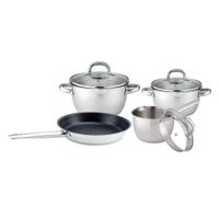 Batería De Cocina De Acero Inoxidable 7 Pzas - Nordika