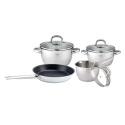 Batería De Cocina De Acero Inoxidable 7 Pzas - Nordika