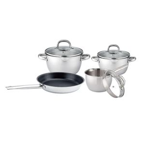 Batería De Cocina De Acero Inoxidable 7 Pzas - Nordika