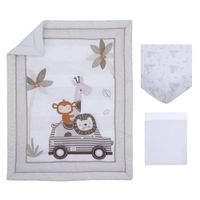 Set De Cuna Diseño Paseo De Selva 3 Pzas - Little Love By Nojo