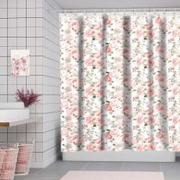 Cortina De Baño Con Ganchos Shannon 183X170 Cm