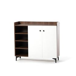 Gabinete Multiusos Blanco y Café