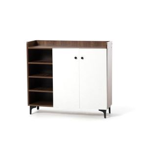 Gabinete Multiusos Blanco y Café
