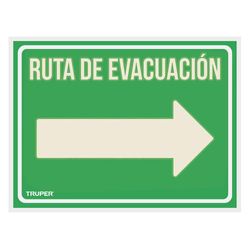 Rotulo-Ruta-De-Evacuacion-Derecha-21-X-28-Cm---Truper