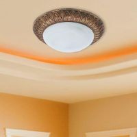 Plafón De Techo Blanco De 1 Luz 9 Plg - Z