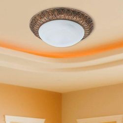 Plafón De Techo Blanco De 1 Luz 9 Plg - Z