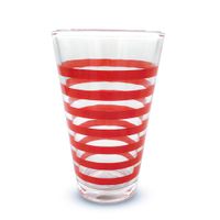 Vaso De Vidrio 11 Oz Colores Surtidos - Toscana