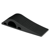 Tope Plástico Para Puerta Negro 12 Cm - Hermex
