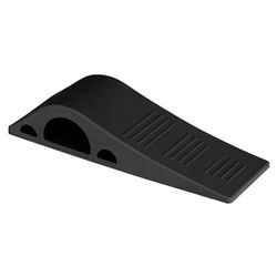 Tope Plástico Para Puerta Negro 12 Cm - Hermex