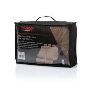 Cubre Asiento 3D 8 Pzas - Fmq Varios Colores