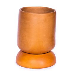 Maceta Crecer Ovalada De Barro 20 Cm - Kikotem