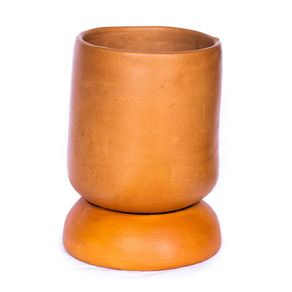 Maceta Crecer Ovalada De Barro 20 Cm - Kikotem