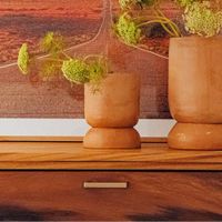 Maceta Crecer Ovalada De Barro 20 Cm - Kikotem