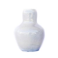 Florero Decorativo Blanco Hueso De Cerámica  - Kikotem