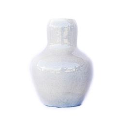 Florero Decorativo Blanco Hueso De Cerámica  - Kikotem