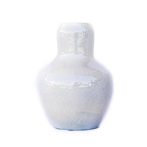 Florero Decorativo Blanco Hueso De Cerámica  - Kikotem