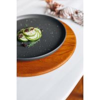 Plato Base De Madera Caoba 36 Cm - Kikotem
