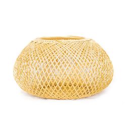 Cesto Redondo De Bambú 32X20 Cm - Kikotem