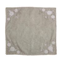 Mantel Cuadrado Con Flores 83 X 83 Cm - Viva