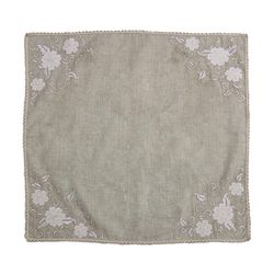 Mantel Cuadrado Con Flores 83 X 83 Cm - Viva