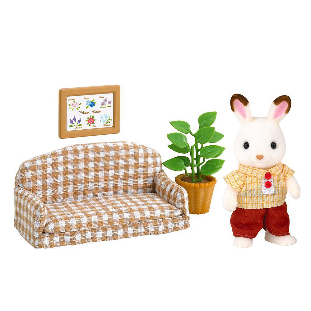 Figura Sylvanian Families Papá Frasier Conejo Chocolate Sylvanian Families Papá Frasier Co…