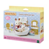 Mini-muñecas-Sylvanian-Families-en-baño-con-accesorios-detallados