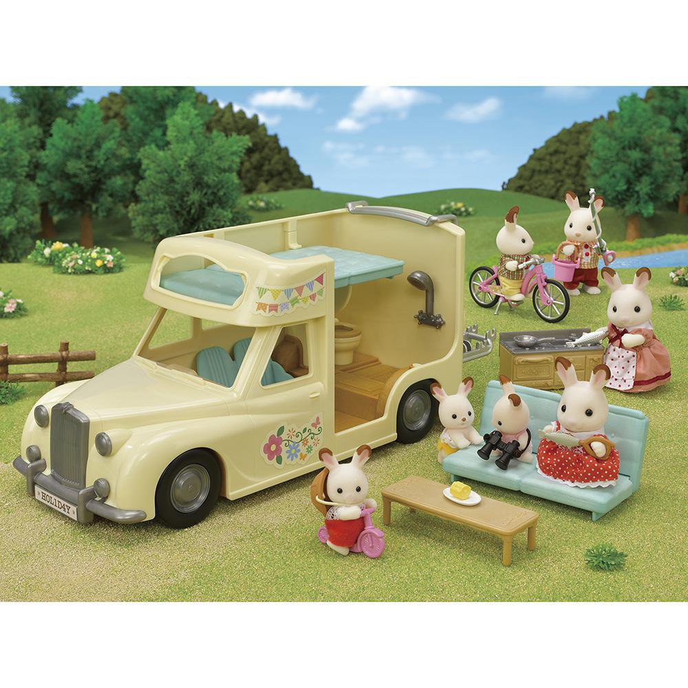 Vehículo Sylvanian Families Autocaravana Familiar Sylvanian Families Autocaravana de Jugue…