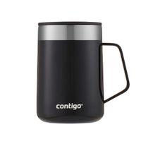 Pocillo Térmico De Acero Inoxidable Plateado De 14 Oz
