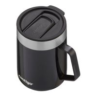 Pocillo Térmico De Acero Inoxidable Plateado De 14 Oz