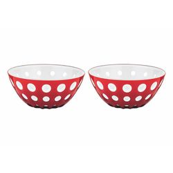 Set De 2 Bowls Le Murrine Blanco Y Rojo De 4.7 Plg - Guzzini