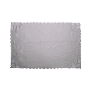 Mantel Rectangular Blanco Con Flores 152 X 213 Cm - Viva