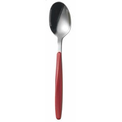 Cuchara Para Té De Acero Inoxidable Fusión Roja Y Plateado - Guzzini