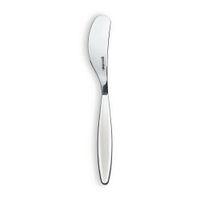 Cuchillo Para Mantequilla De Acero Inoxidable Blanco Y Plateado - Guzzini
