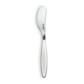 Cuchillo Para Mantequilla De Acero Inoxidable Blanco Y Plateado - Guzzini
