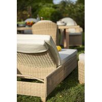 Cama Asoleadora Tipo Ratán Alu Beige 200X69X94 Cm