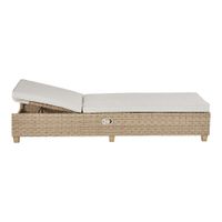 Cama Asoleadora Tipo Ratán Alu Beige 200X69X94 Cm
