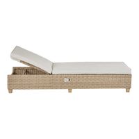 Cama Asoleadora Tipo Ratán Alu Beige 200X69X94 Cm