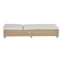 Cama Asoleadora Tipo Ratán Alu Beige 200X69X94 Cm