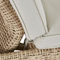 Cama Asoleadora Tipo Ratán Alu Beige 200X69X94 Cm
