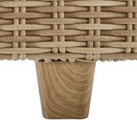 Cama Asoleadora Tipo Ratán Alu Beige 200X69X94 Cm