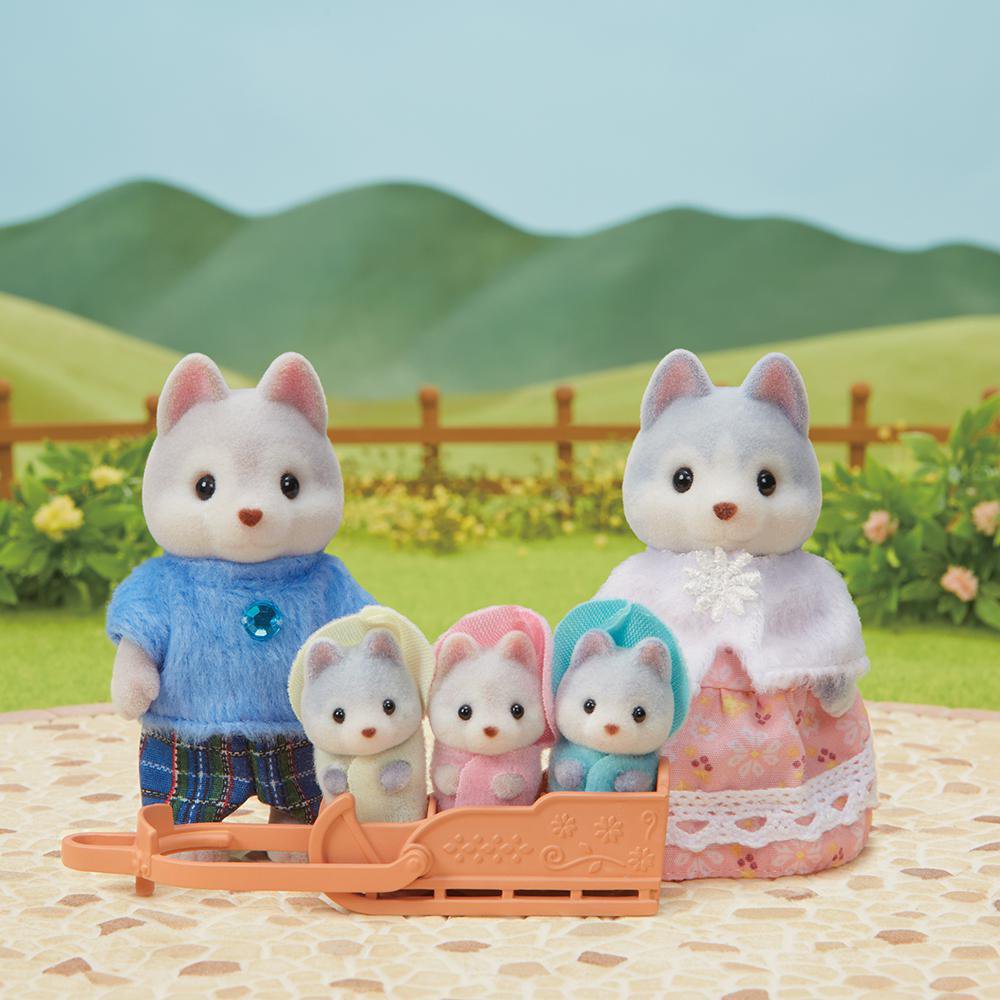 Set de Figuras Sylvanian Families Familia Husky Familia Husky