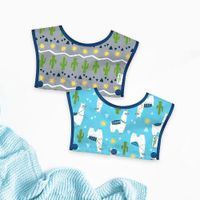 Babero Snap&Go Catcher Llamas 2 Piezas 6-18M - Green Sprouts