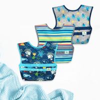 Babero Snap & Go Aqua Piratas 3Pk 9-18M - Green Sprouts