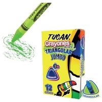 Crayón De Cera Triangular Jumbo 12 Colores - Tucan