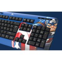 Teclado Diseño Marvel Capitán América - Xtech