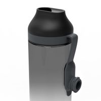 Botella De Tritan Negra Y Transparente De 520 Ml - Quokka