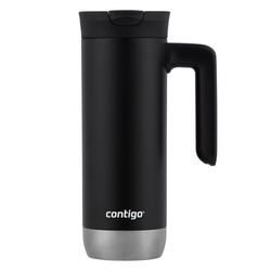 Pocillo Térmico De Acero Inoxidable Con Asa Gris Oscuro 20 Oz  - Contigo
