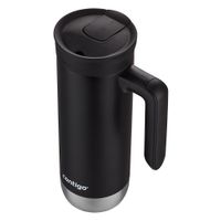 Pocillo Térmico De Acero Inoxidable Con Asa Gris Oscuro 20 Oz  - Contigo